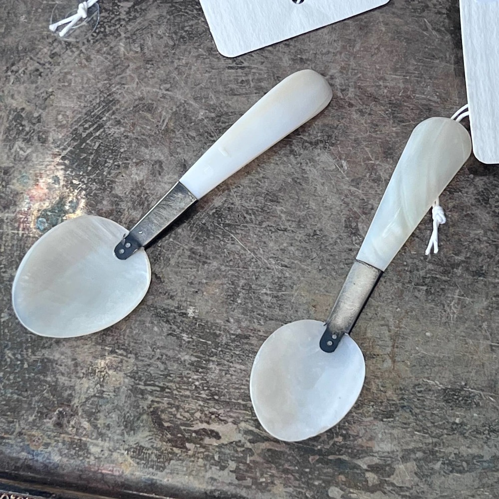 NEW Large Caviar Mother of Pearl MOP Spoons